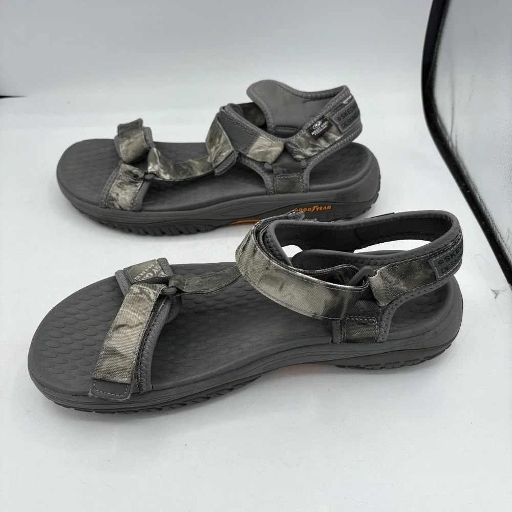 Skechers Shoes Mens‎ Size 11 Lomell Goodyear Mossy Oak Gray Camo Sandals